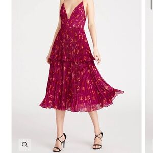 Catarina V Neck Pleated Dress